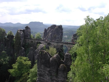 A view of the Bastei bridge